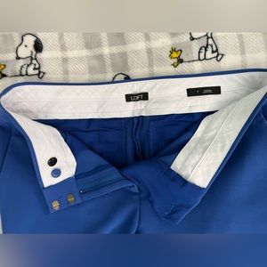 Royal blue Loft Marisa straight legs size 8